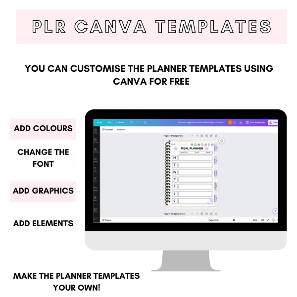 The Ultimate Canva PLR Digital Planner Bundle