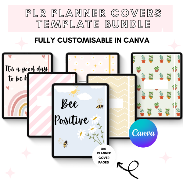 PLR The Ultimate Planner Covers Canva Templates Bundle
